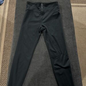 Cycle House Black Leggings with zipper